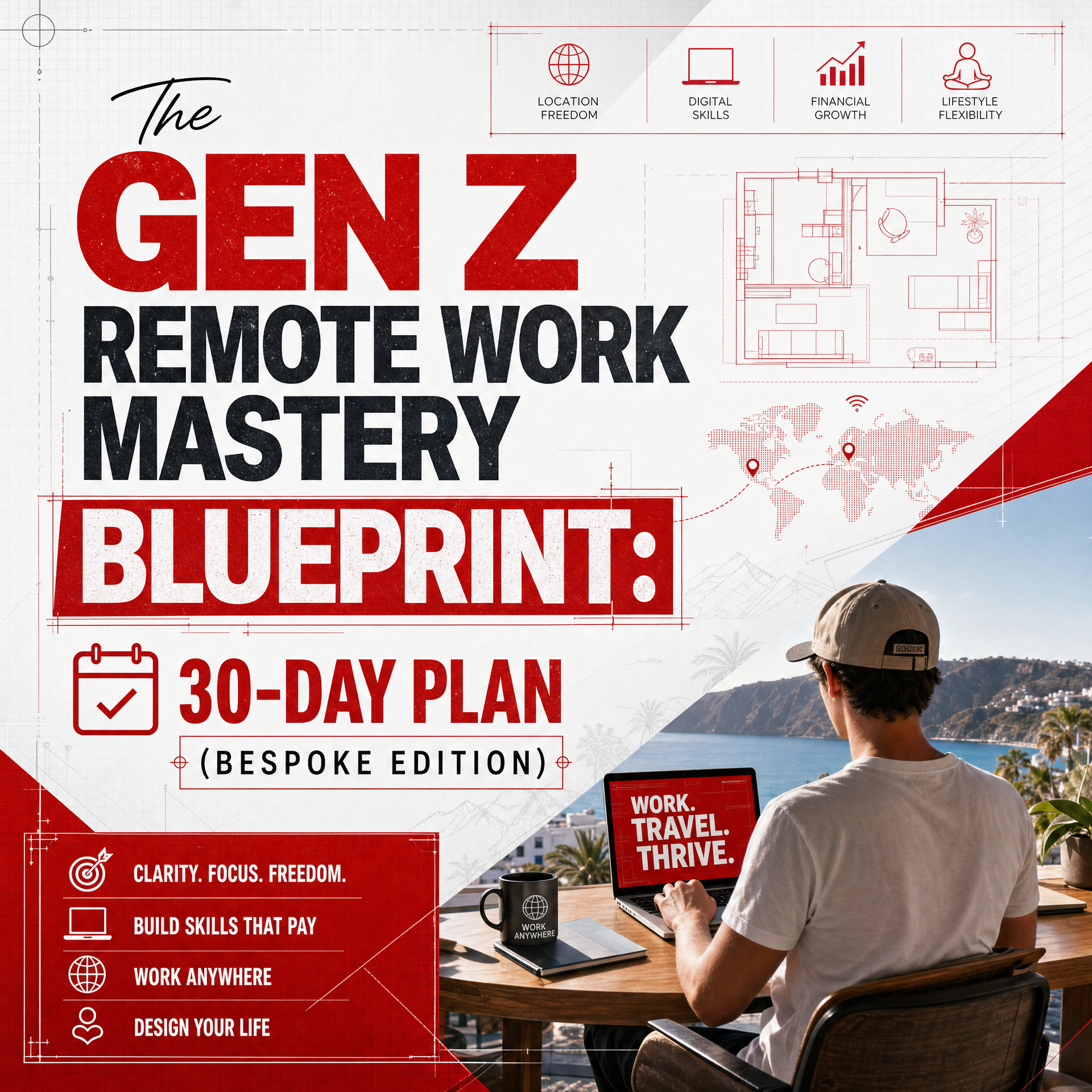 The Gen Z Remote Work Mastery Blueprint: 30-Day Plan (Bespoke Edition)