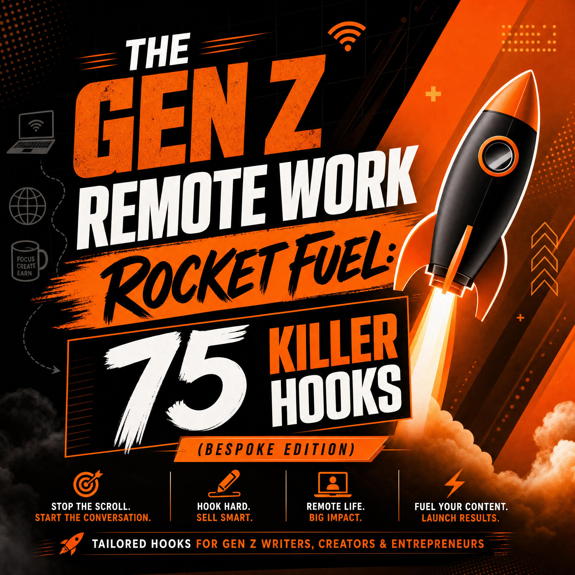 The Gen Z Remote Work Rocket Fuel: 75 Killer Hooks (Bespoke Edition)